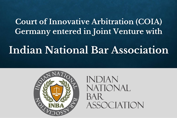 Court of Innovative Arbitration (COIA) Germany entered in Joint Venture with INBA