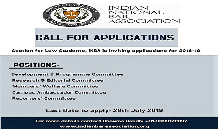CALL FOR APPLICATIONS 2018-19