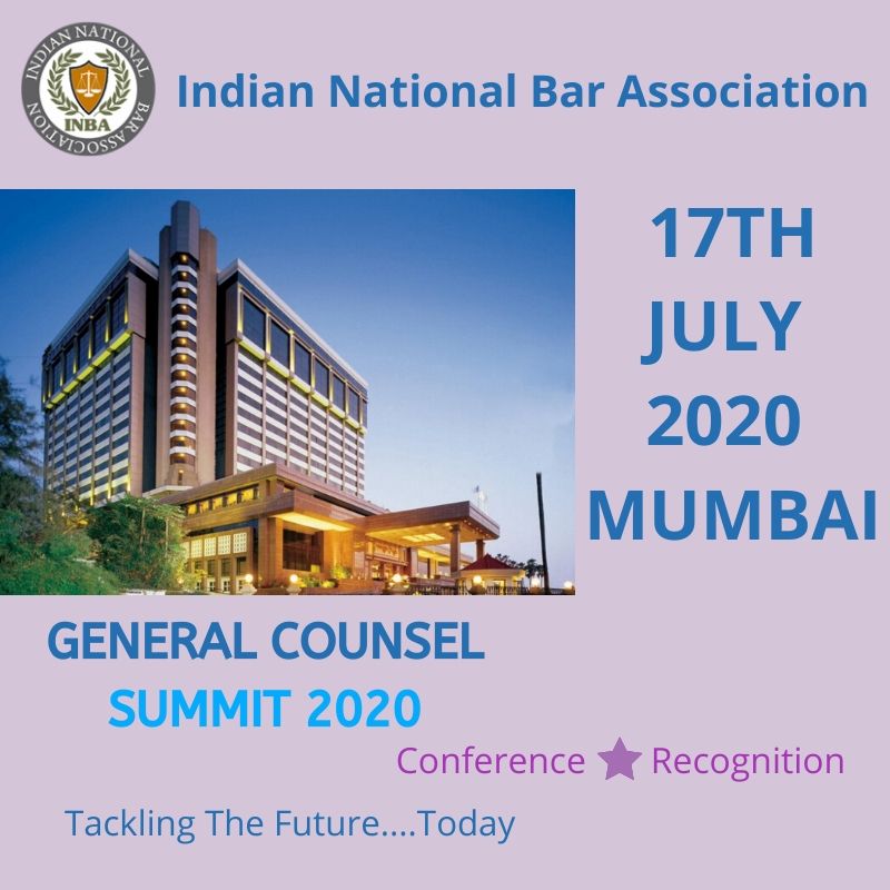 INBA's  3rd Annual General Counsel Summit 17th July, 2020 In Mumbai