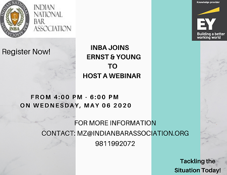 INBA Partners With Ernst & Young To Host A Webinar On May 6, 2020, Register Now! Participation Certificate