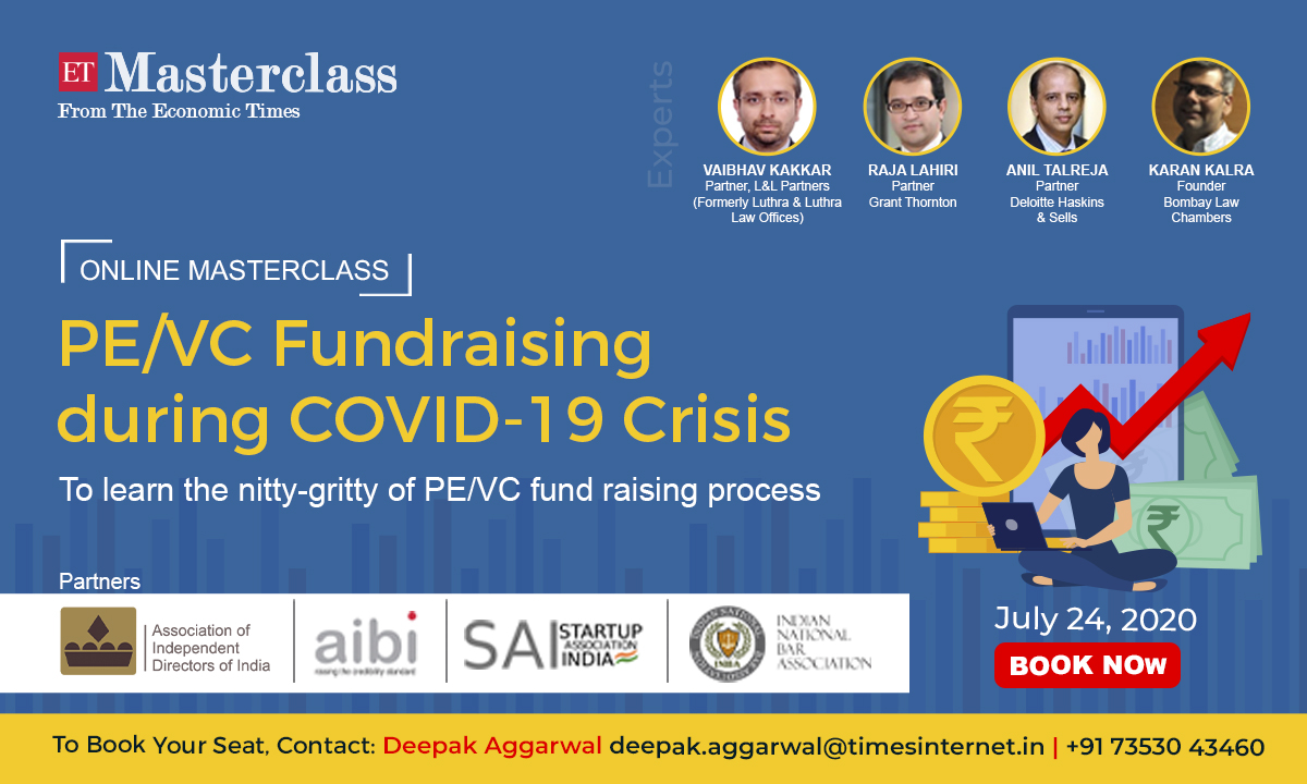 INBA Partners ET For Online Masterclass On PE/VC Fundraising during COVID-19 Crisis